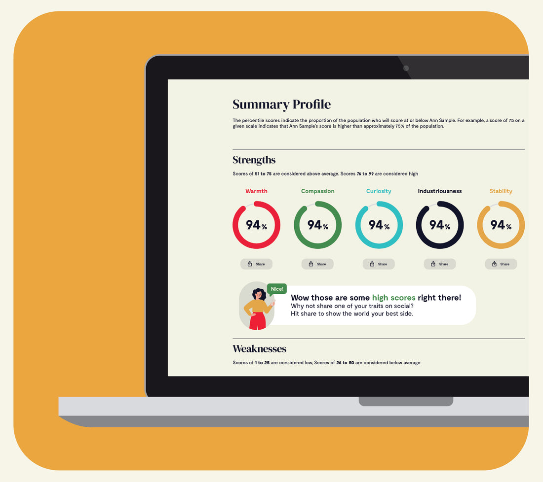 big 5 personality test results